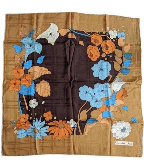 christian dior silk scarf vintage|christian dior silk scarf hibiscus.